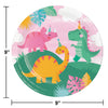 Girl Dino 9in Paper Plates 8ct | Kid's Birthday