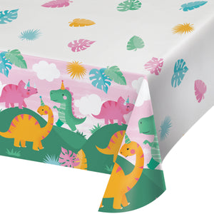 Girl Dino Table Cover | Kid's Birthday