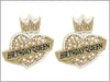 Gold Birthday Queen Earrings