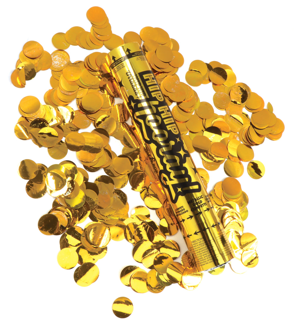 12in CELEBRATION CONFETTI CANNON | Gold