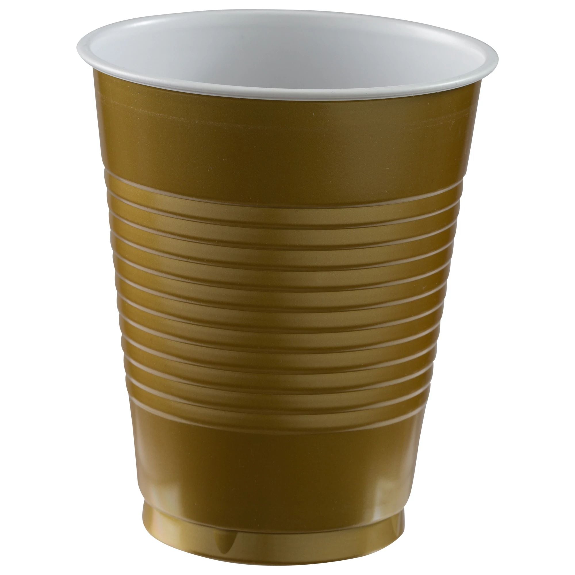 Gold 18oz. Plastic Cup 20ct | Solids