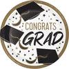 Golden Grad 9in Paper Plate 8ct | Graduation