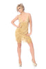 Gold Fringe Flapper Dress | Adult