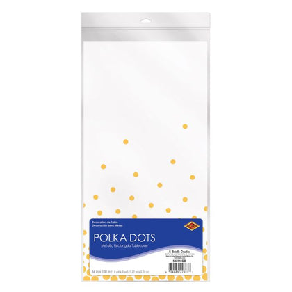 Gold Polka Dot Table Cover