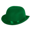 Satin Sleek Derby Hat | Green