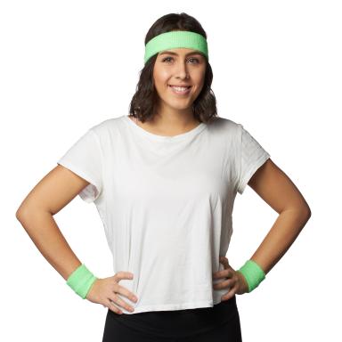 80's Headband and Wristlets | Green