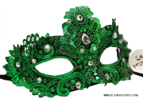 Green Lace Mask