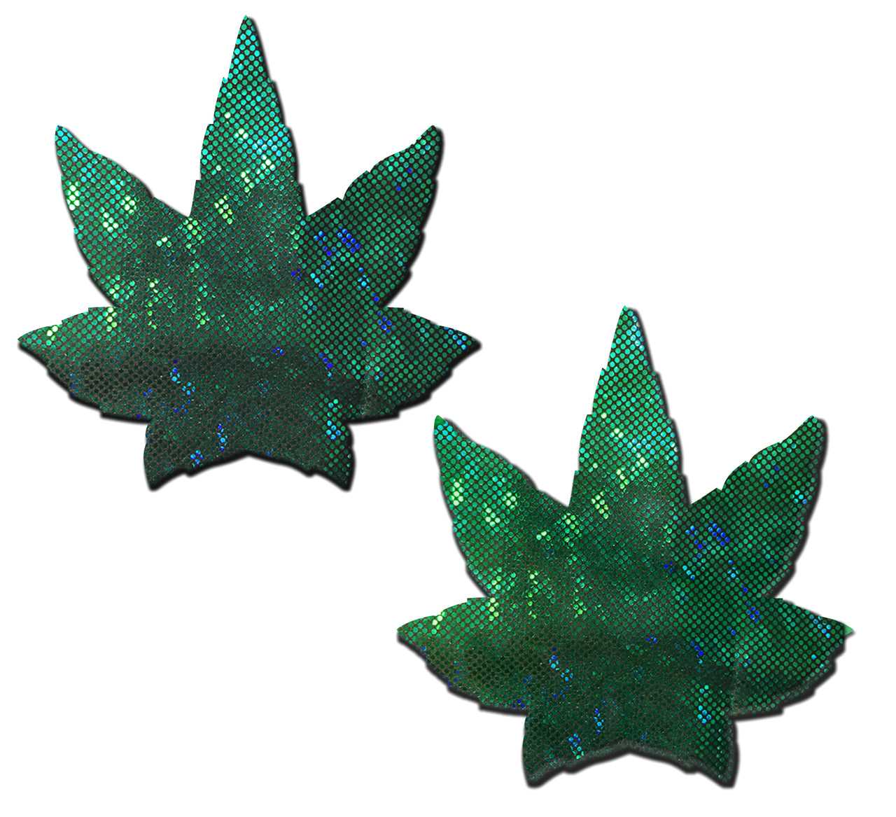 Holographic Green Weed Nipple | Pasties by Pastease®