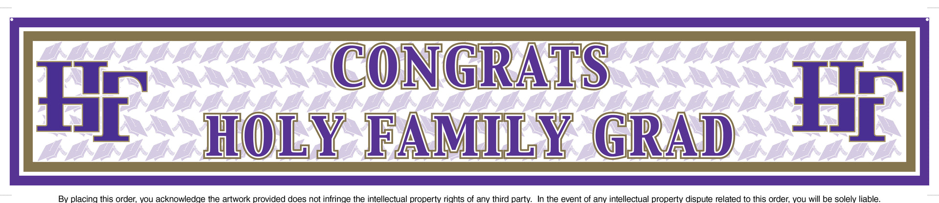 High School 6ft Banner | Graduation