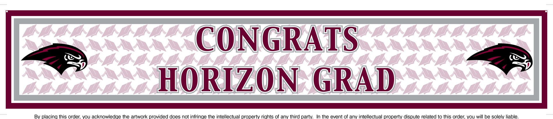 High School 6ft Banner | Graduation