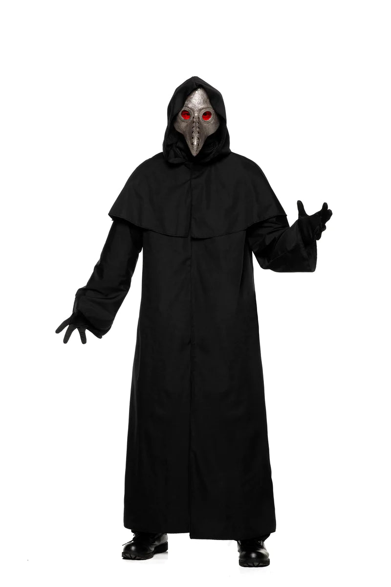 black hooded robe