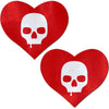 Sullen Skull Red Heart Nipple Pasties