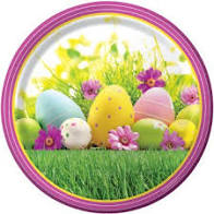 Easter Scene Paper Plates 9" | Easter