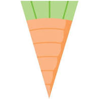 Carrot Shaped Cello Bags | Easter