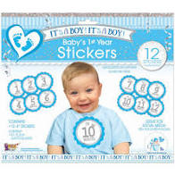 Baby's 1st Year Stickers Blue