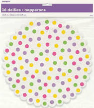 Easter Polka Dot Doilies