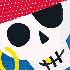 Ahoy Pirate Beverage Napkins 16ct | Kid's Birthday