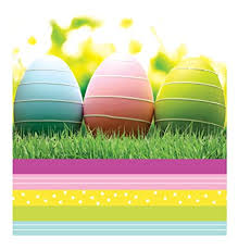 Easter Scene Beverage Napkins | Easter