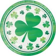 Irish Shamrocks Paper 7" Cake Plates | St. Patrick's Day