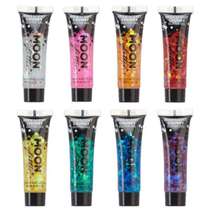 Iridescent Chunky Glitter Gel -Moon Glitter