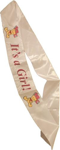 It's A Girl Sash | Baby Shower Supplies