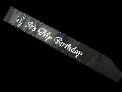 Black It's My Birthday Sash | General Birthday