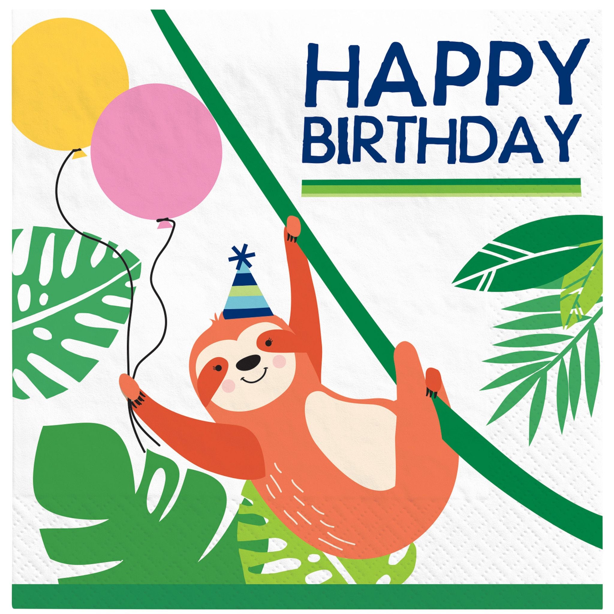 Jungle Birthday Beverage Napkins 16ct  | Kid's Birthday