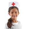 girl wearing nurses cap