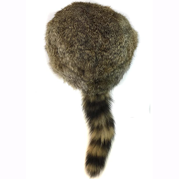 Faux Fur with striped tail