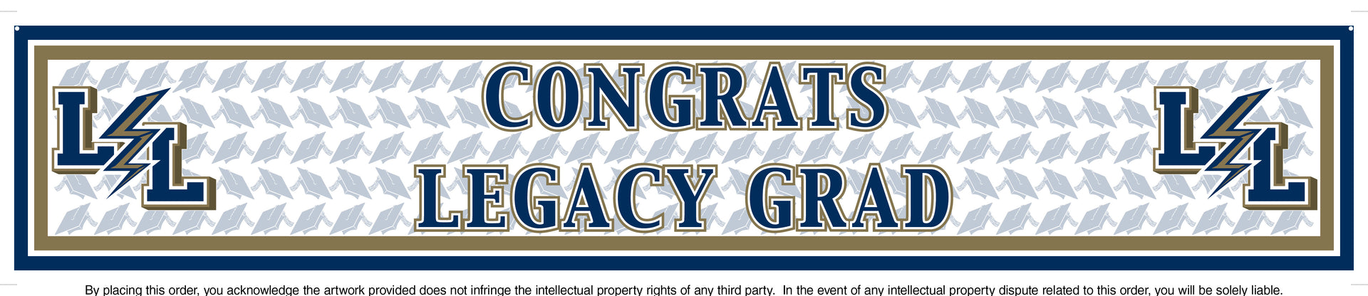 High School 6ft Banner | Graduation