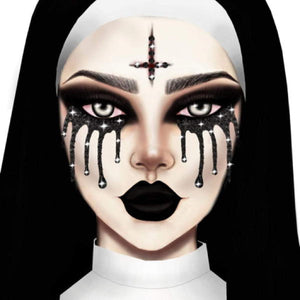 Evil Nun Jewels Stickers