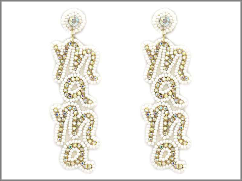 Rhinestone Mama Earrings | Mother's Day