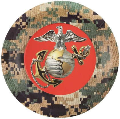 US Marines 7in Plates 8ct | Graduation