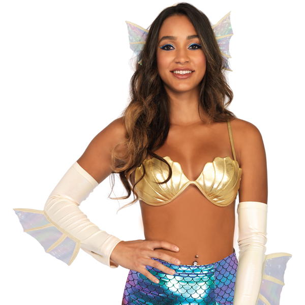 Leg Avenue Mermaid Shell Bra Halloween Costume Accessory 