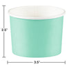 Fresh Mint Paper Treat Cups 8ct | Solids