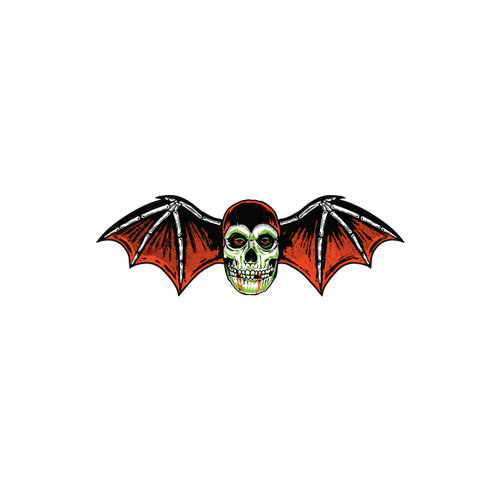 flying skeleton head wings