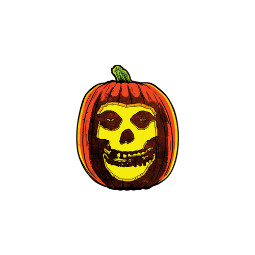 jack o lantern skull face