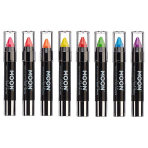 Glitter Neon UV Body Crayons -Moon Glow