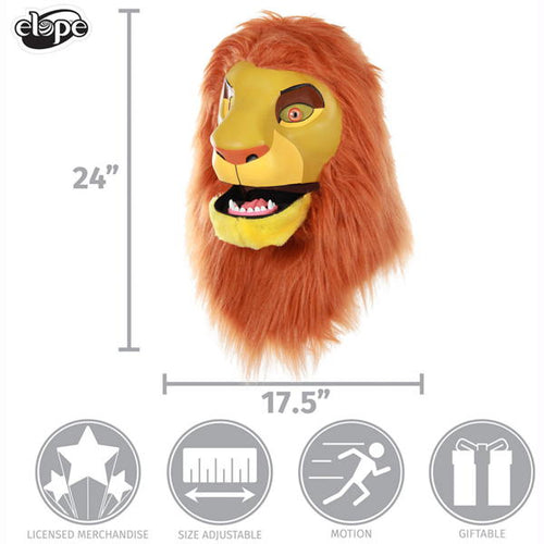 mufasa simba soft mane mascot head