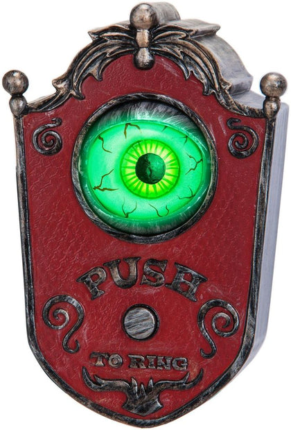 Red Animated Doorbell with Light Eyeball