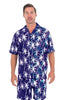 Navy Palm Luau Shirt | Summer