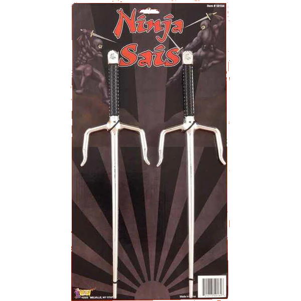 Silver with black wrapped handle