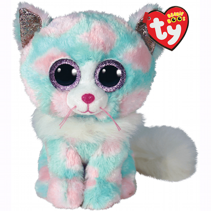 pastel sherbet kitten stuffed animal