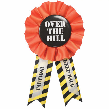 Over the hill construction ribbon