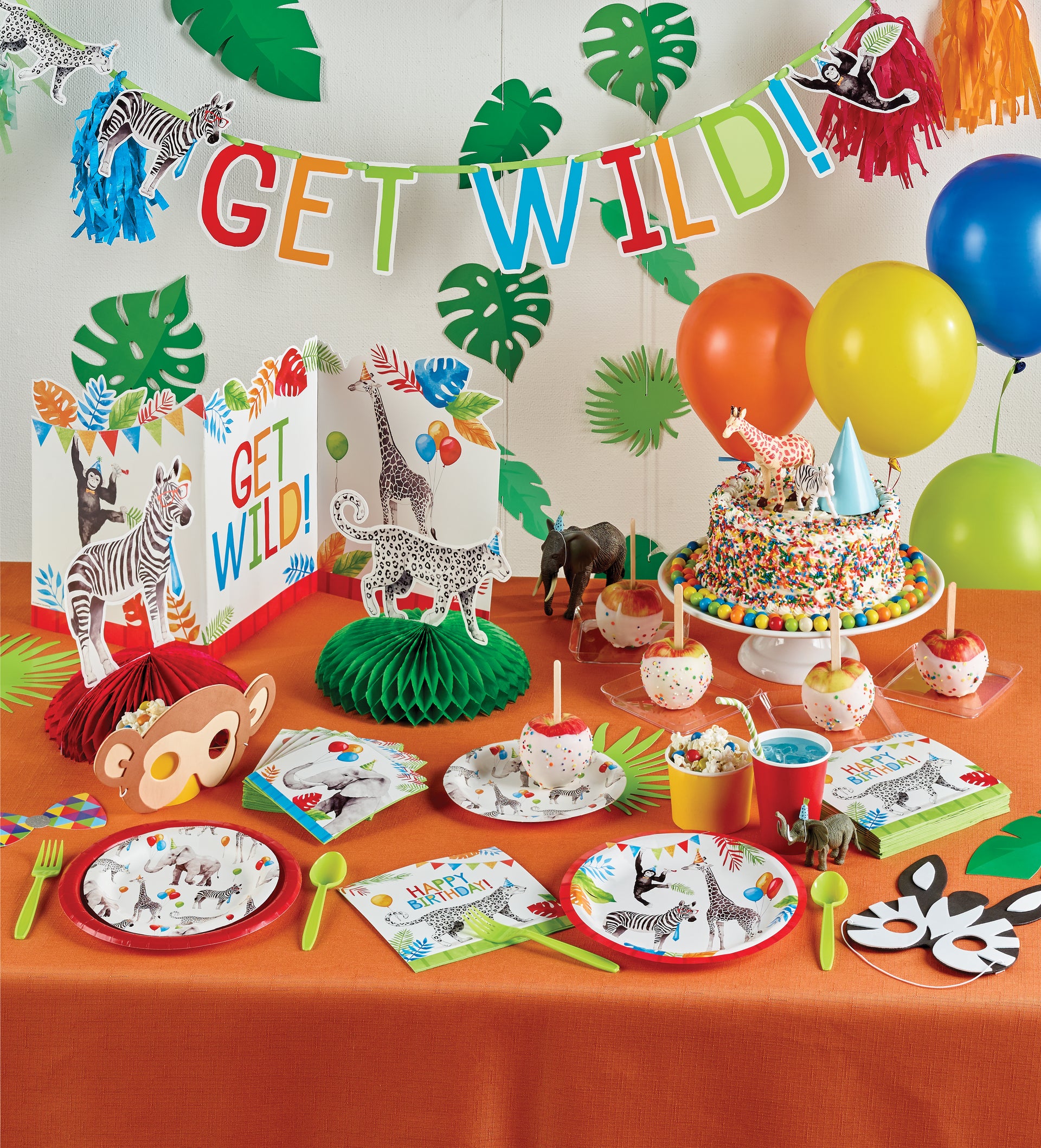 Party Animals 7" Paper Cake Plates 8ct | Kid's Birthday