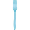 Pastel Blue Plastic Forks 24ct | Solids