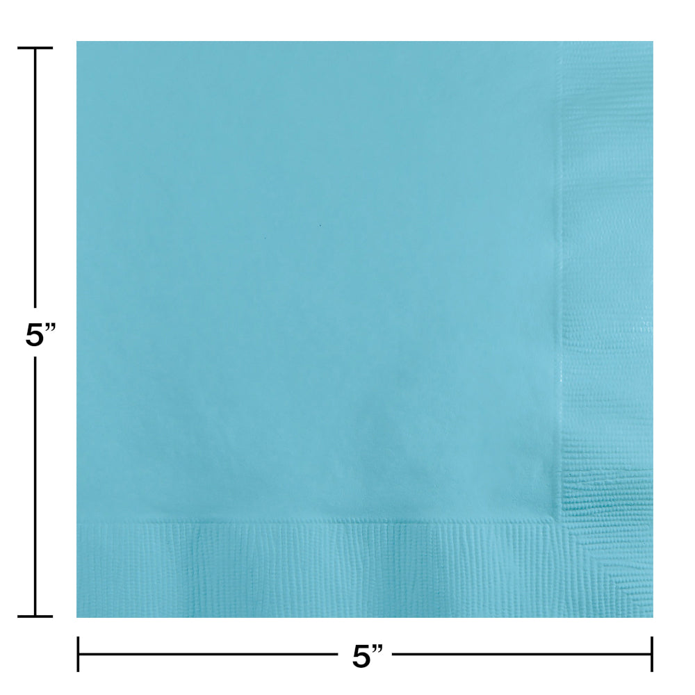 New Pastel Blue Beverage Napkins 50ct | Solids
