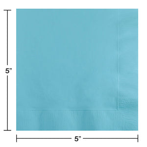 New Pastel Blue Beverage Napkins 50ct | Solids