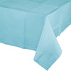 New Pastel Blue Plastic-Lined Paper Table Cover | Solids