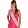 pink satin sash